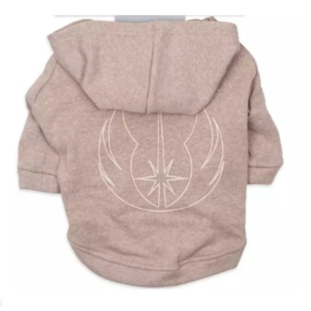 Disney Star Wars Pet Jedi Hooded Robe Sweater, Padawan Pet Academy, Tan | XS